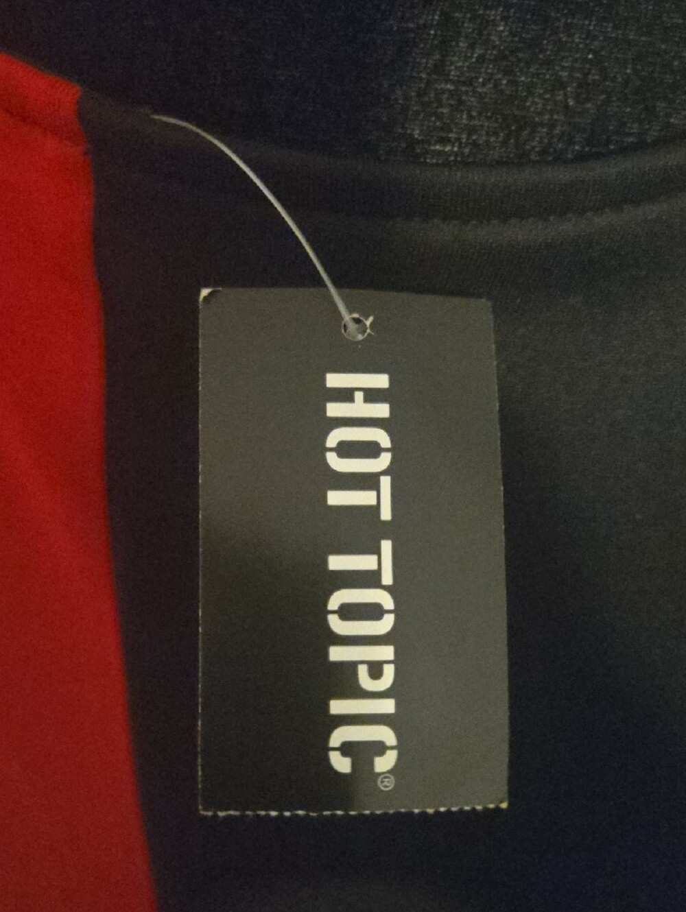 Hot Topic Black & Red One-Shoulder Zip-Front Dress - Picture 5 of 5